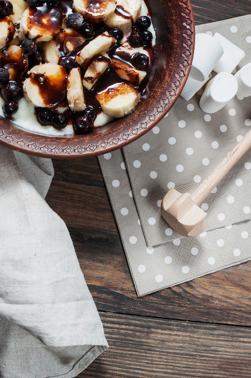 Semolina Pudding With Spiced Raisins, Pistachio and Rose Water