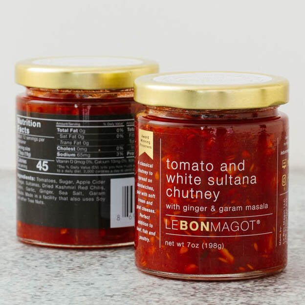 tomato and white sultana chutney