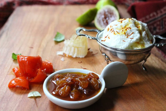 Topli Na Paneer with Figs and Lemon-Sultana Marmalata